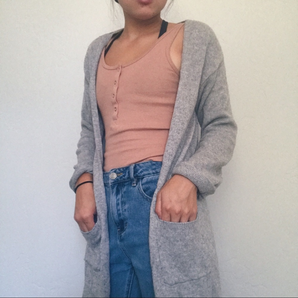 Gray Cardigan